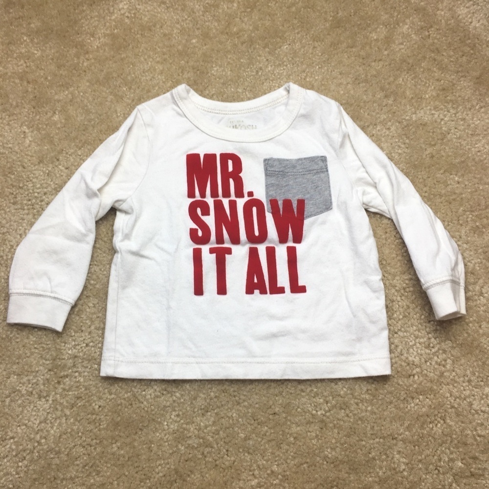 Osh Kosh B’Gosh Mr. Snow It All Long Sleeve 12 months
